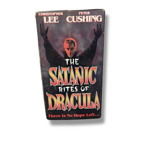 RARE!! 1990 The Satanic Rites of Dracula VHS Tape